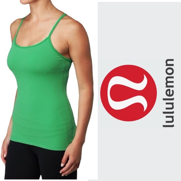 2/$20 Lululemon green Power Y tank